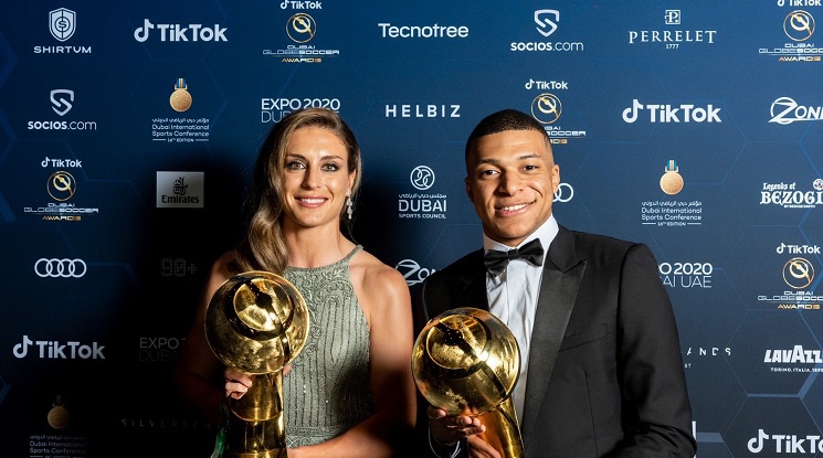 Мбапе спечели наградата за най-добър футболист на Глоуб Сокър 