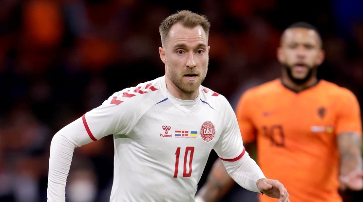 Кристиан Ериксен се завърна в игра за Дания в контролата с Нидерландия (видео)
